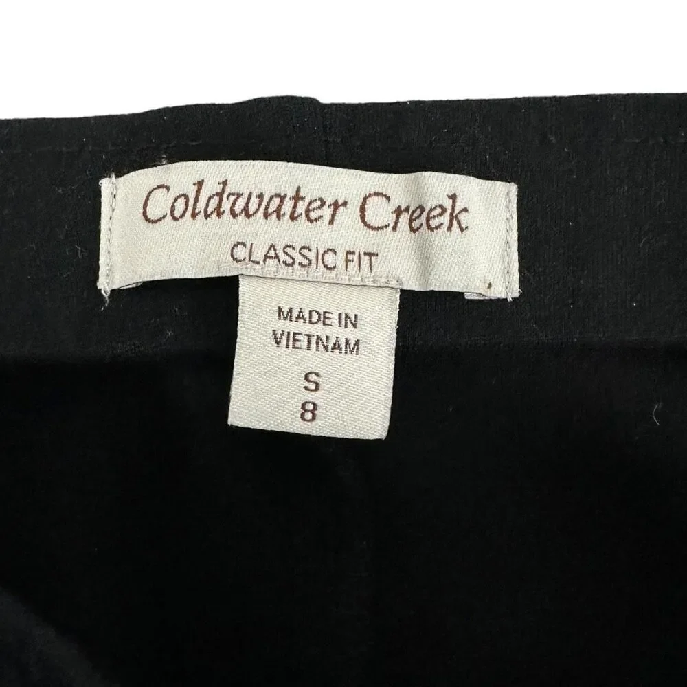 Coldwater Creek Classic Fit Pant size Small or 8 Black